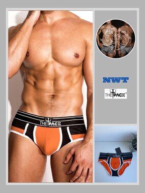 ThePack - Color Blocking Brief - Orange (M)